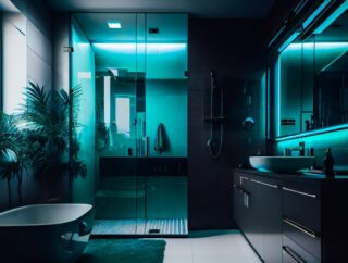 Oswietlenie łazienkowe LED – pomysły na diody LED w aranżacjach łazienkowych.